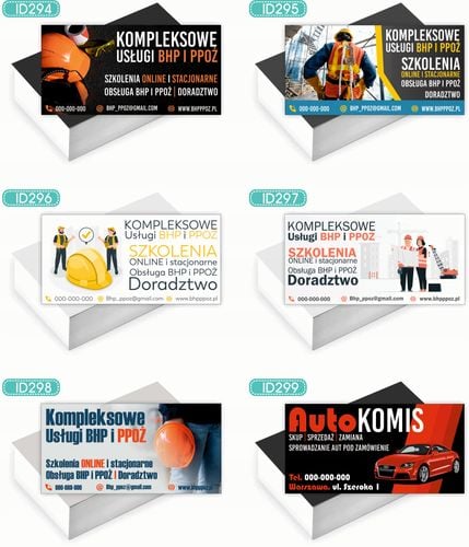 Wizytówki firmowe Foliowane 1000szt dużo różnych wzorów PRALNIA na Arena.pl