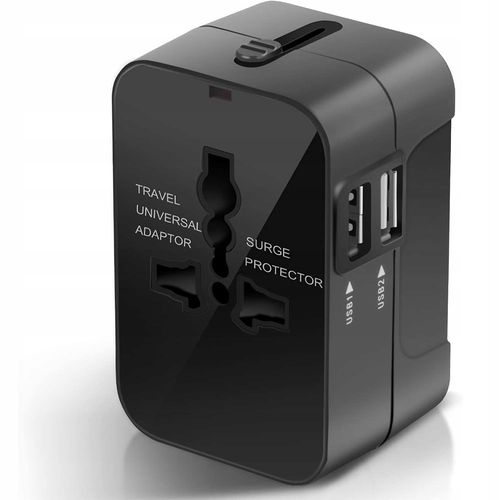 PRZEJŚCIÓWKA ŚWIAT ADAPTER GNIAZDKA USA UK EU USB na Arena.pl