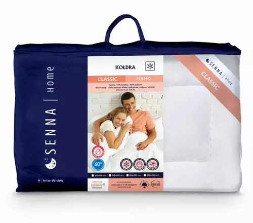 Kołdra zimowa CLASSIC TERMO 200x220cm Biała | Senna Home na Arena.pl