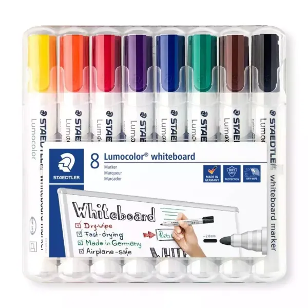 Marker Lumocolor do białych tablic 8 kol STAEDTLER zdjęcie 1