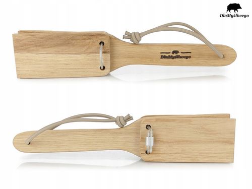 Klasyczna drewniana kołatka klepaczka dla naganiaczy na polowanie na Arena.pl