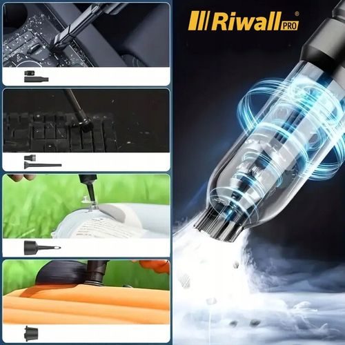 ODKURZACZ RĘCZNY SAMOCHODOWY BEZPRZEWODOWY AKUMULATOROWY MOC RIWALL na Arena.pl