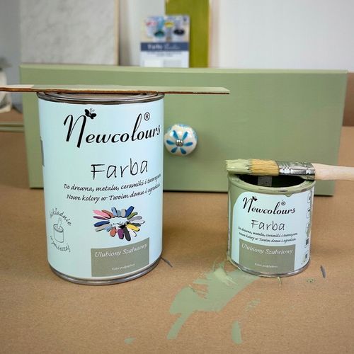 Farba do mebli Newcolours - Ulubiony Szałwiowy 900ml na Arena.pl