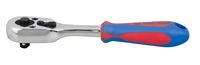 grzechotka1/4''z przyciskiem 140mm, 45 zębów uchwyt gumowy - ky2766-55g