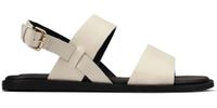 Clarks Sandały damskie - Karsea Strap - rozmiar 36 - białe skórzane miękkie