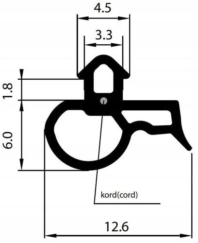 Uszczelka S-1628 do okien PCV DECCO 10mb STOMIL na Arena.pl