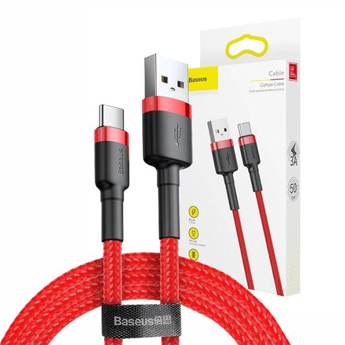 kabel usb do usb-c baseus cafule 2a 2m (czerwony) na Arena.pl