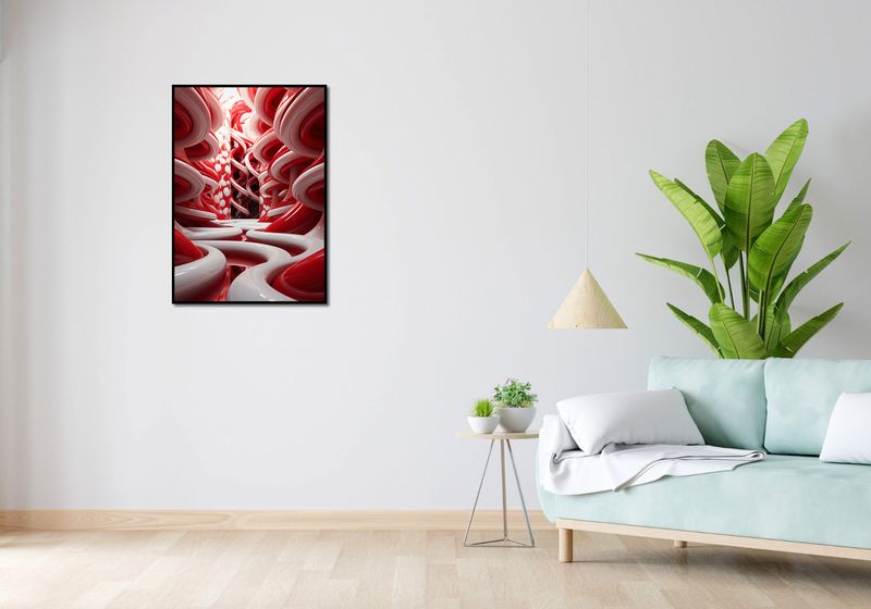 Plakat 59,4x84,1cm Czerwone Wiry zdjęcie 4