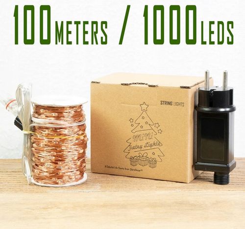 Lampki druciki mikro 500LED 50 METRÓW + pilot na Arena.pl