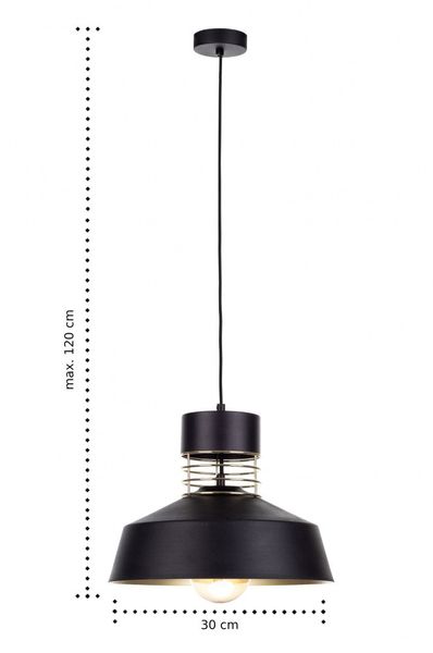 Lampa wisząca 1xE27 TITANIUM GOLD/BLACK zdjęcie 3