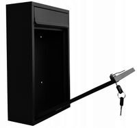 SKRZYNKA NA LISTY Z NUMEREM DOMU | POCZTOWA | CZARNY MAT | WZORY | UV