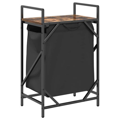 Kosz na pranie 1 komora z półką, przydymiony dąb na Arena.pl