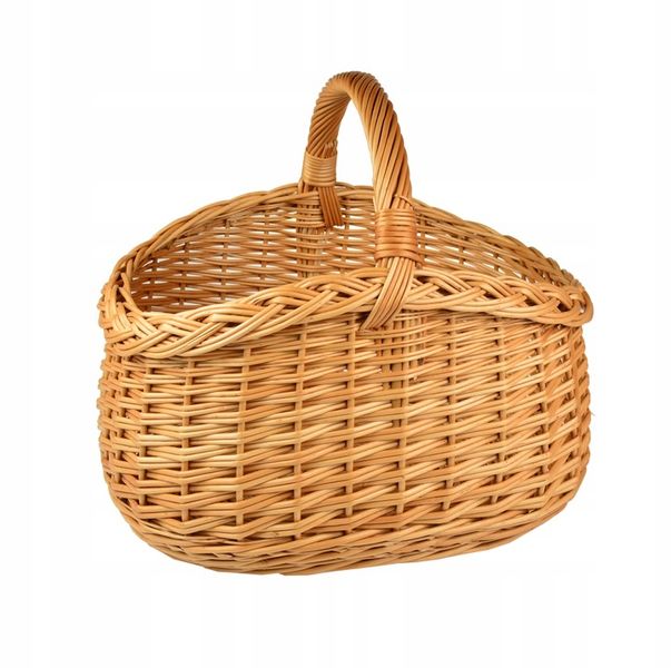 PIĘKNY wiklinowy koszyk NA ZAKUPY PIKNIK GRZYBY XL zdjęcie 6