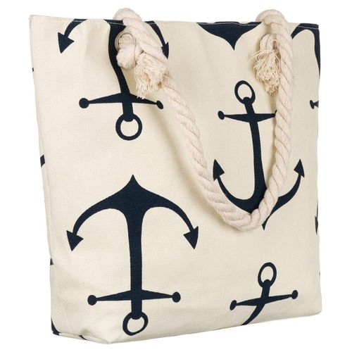 plażowa torba damska z poliestru w kotwice na Arena.pl