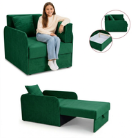 Łóżko dziecięce sofa kanapa zielony welur wygodna Denis 3B Family Meble