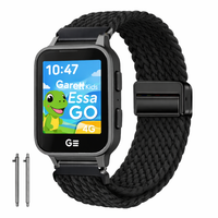 Pasek do Garett Kids Essa GO 4G pleciony zegarek bransoleta 20mm czarny