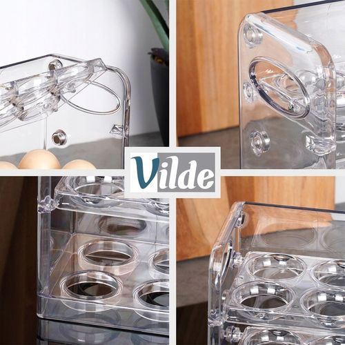 Pojemnik NA 36 JAJEK jajka pudełko organizer kuchenny do lodówki piętrowy na Arena.pl