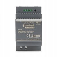 Zasilacz na szynę DIN TS-35 60W 24V 2.5A REGULACJA Napięcia Spacetronik