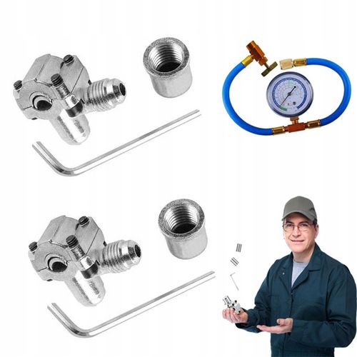 ZAWÓR PRZEBIJAJĄCY KRAN LODÓWKI ZAWÓR KOMPATYBILNY Z 1/4" 5/16" 3/8" na Arena.pl