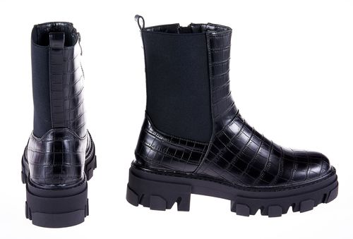 Botki platforma gruba podeszwa czarne Rozmiar obuwia - 41 na Arena.pl