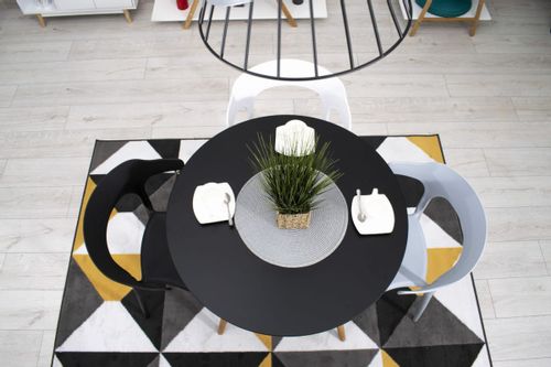 Krzesło ULME - czarne x 3 na Arena.pl