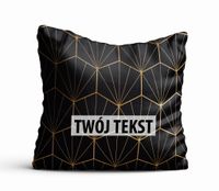 Poduszka Dekoracyjna GEOMETRYCZNA z Twoim napisem G34
