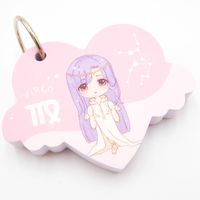 Mini notes notesik na breloku znak zodiaku PANNA