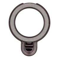 Stojak na telefon CIRCLE GLITTER - naklejany - czarny