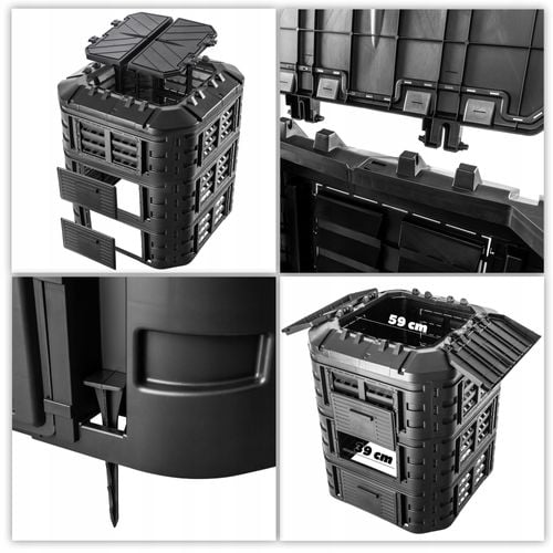 KOMPOSTOWNIK OGRODOWY MODULARNY CAŁOROCZNY 860L na Arena.pl