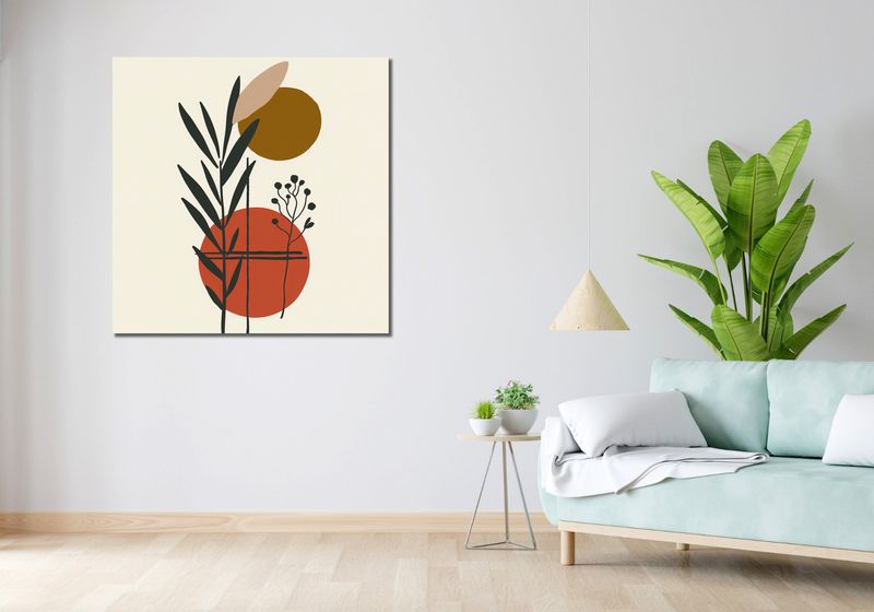Obraz 100x100cm Kontrast w Botanice zdjęcie 2