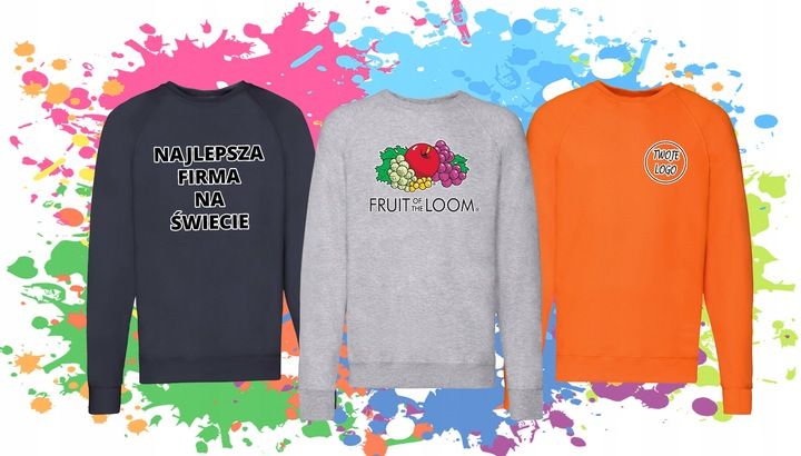 BLUZA - FRUIT OF THE LOOM - RAGLAN LIGHT L zdjęcie 2