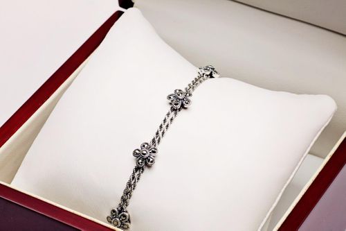 bransoletka ﻿srebro ﻿i markazyty na Arena.pl