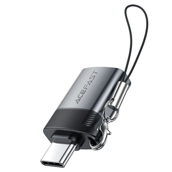 Adapter przejściówka USB-A - USB-C - szary zdjęcie 2