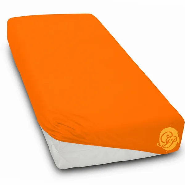 Prześcieradło frotte 90x200cm POMARAŃCZA zdjęcie 1