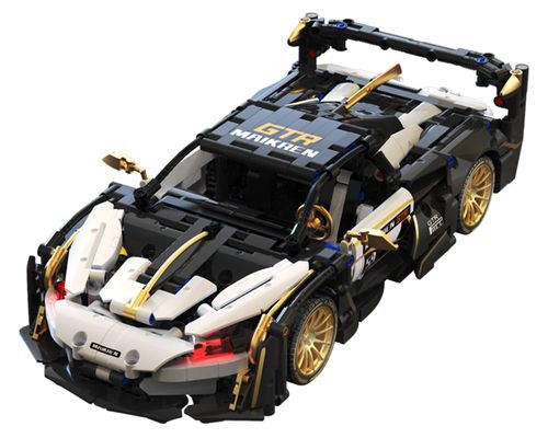 Zestaw Klocków Auto Sportowe Biało/Czarne 1242El. na Arena.pl