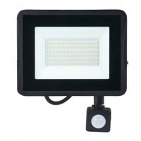 Naświetlacz halogen lampa LED 50W z czujnikiem ruchu PIR Barwa NEUTRALNA sl