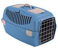 Transporter dla psa kota Stefanplast Gulliver 2 metalowe drzwi niebieski