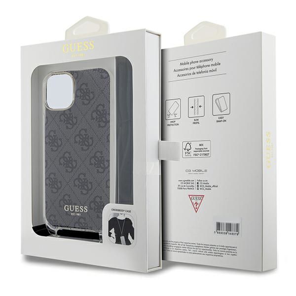 Etui Guess do iPhone 15, iPhone 14, iPhone 13, Czarny zdjęcie 7