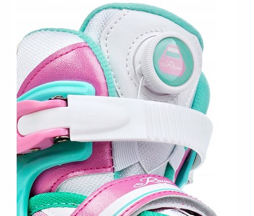 Rolki Regulowane RAVEN Lia PLUS Mint 27-30 Kółka LED na Arena.pl