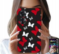 ETUI DO OPPO RENO11 F 5G - KOKARDKI CZERWONO BIAŁE MYSZKA, WZORY
