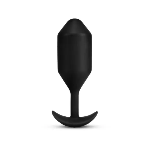 b-vibe vibrating snug plug 5 black - anatomiczna wtyczka z funkcją wibracji na Arena.pl