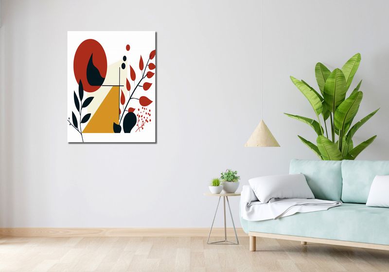 Obraz 70x90cm Kolaż Roślin zdjęcie 2
