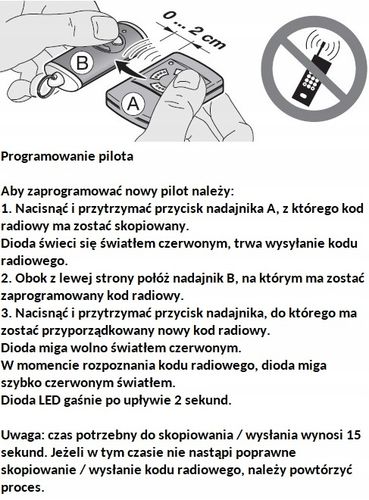 Hormann Pilot HSE4BS czarny 868Mhz 4511738 na Arena.pl