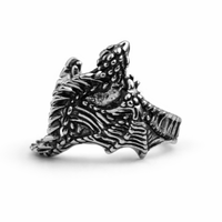 Smok | Regulowany Rozmiar | Metal | Pierścień | D&D