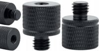 Adapter tuleja redukcja  M8 na 1/4" statywowa aluminiowa czarna 20 mm
