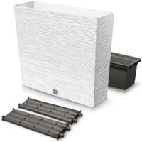 Donica wysoka skrzynka taras 77x23,5x68,6cm cm biały