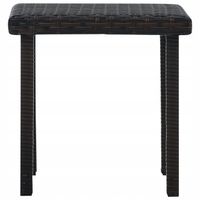 Ogrodowy stolik herbaciany, brąz, 40 x 40 x 40 cm