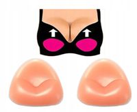 WKŁADKI DO BIKINI STANIKA PUSH UP SILIKON WYMIENNE MODELUJĄCE POWIĘKSZAJĄCE