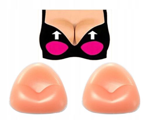 WKŁADKI DO BIKINI STANIKA PUSH UP SILIKON WYMIENNE MODELUJĄCE POWIĘKSZAJĄCE na Arena.pl
