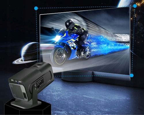 PROJEKTOR RZUTNIK PRZENOŚNY HY320 MINI SMART HD LED ANDROID WiFi TV na Arena.pl